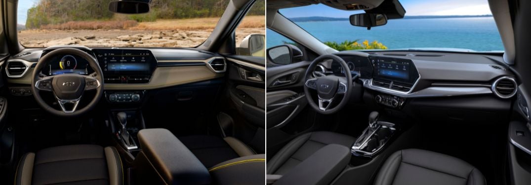 2024 Chevy Trailblazer vs 2024 Chevy Trax Front Interior and Dashboard