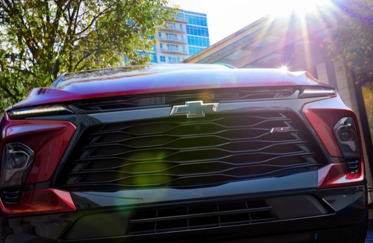 Close Up of 2023 Chevy Blazer Grille