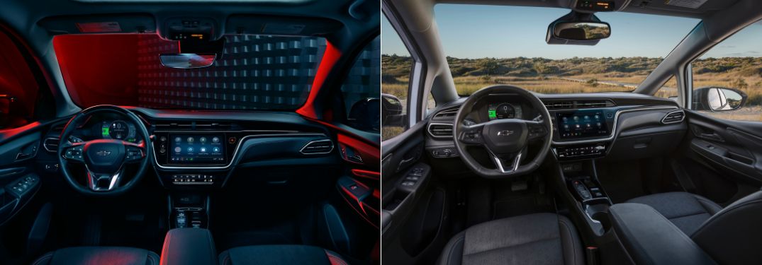 2023 Chevy Bolt EUV vs 2023 Chevy Bolt EV Front Interior