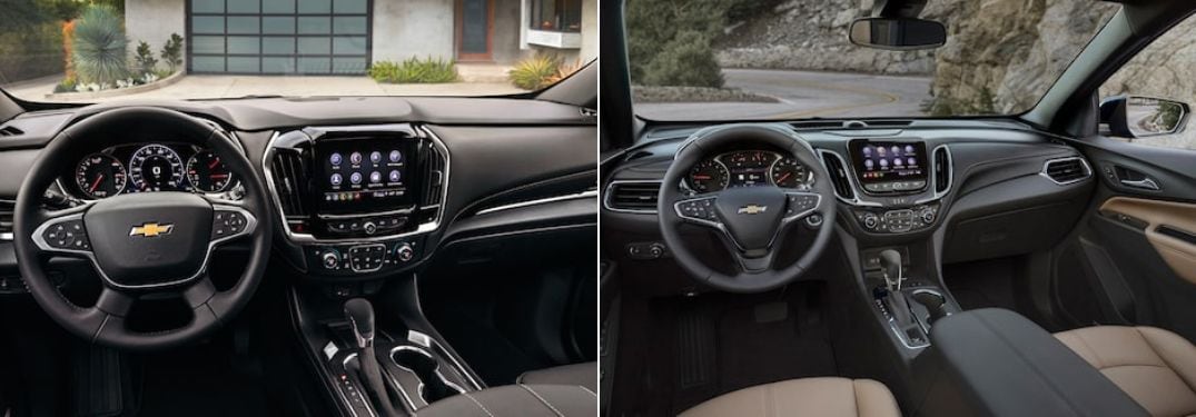 2023 Chevy Traverse and 2023 Chevy Equinox Front Interior