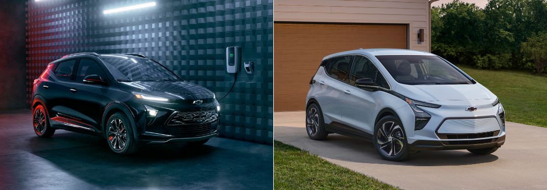 2023 Chevy Bolt EUV and 2023 Chevy Bolt EV Front Exterior