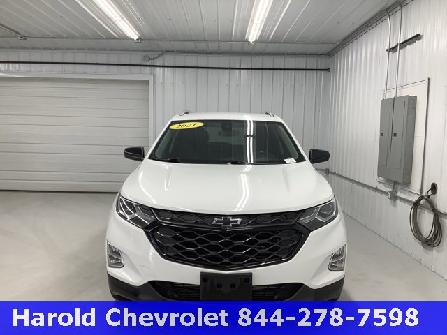 Used 2021 Chevrolet Equinox Premier with VIN 2GNAXXEV8M6110215 for sale in Angola, IN