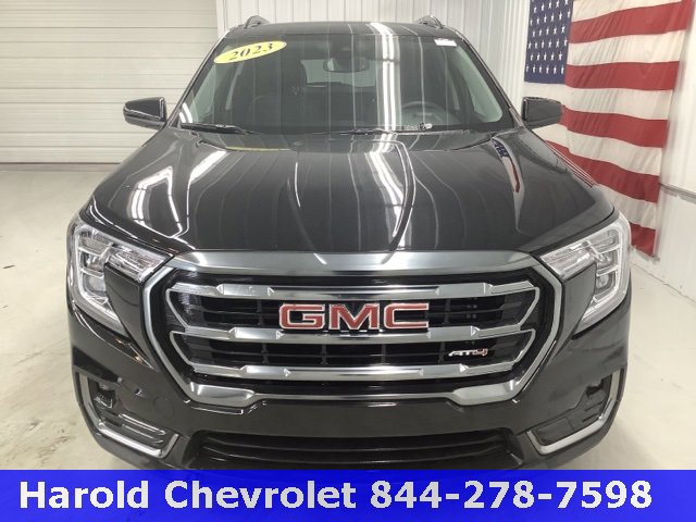 Used 2023 GMC Terrain AT4 with VIN 3GKALYEG6PL239750 for sale in Angola, IN