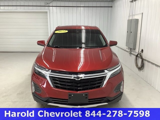 Used 2023 Chevrolet Equinox LT with VIN 3GNAXUEG0PS180880 for sale in Angola, IN
