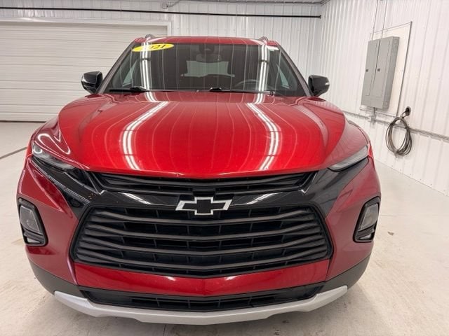 Used 2021 Chevrolet Blazer 2LT with VIN 3GNKBCRS9MS526013 for sale in Angola, IN
