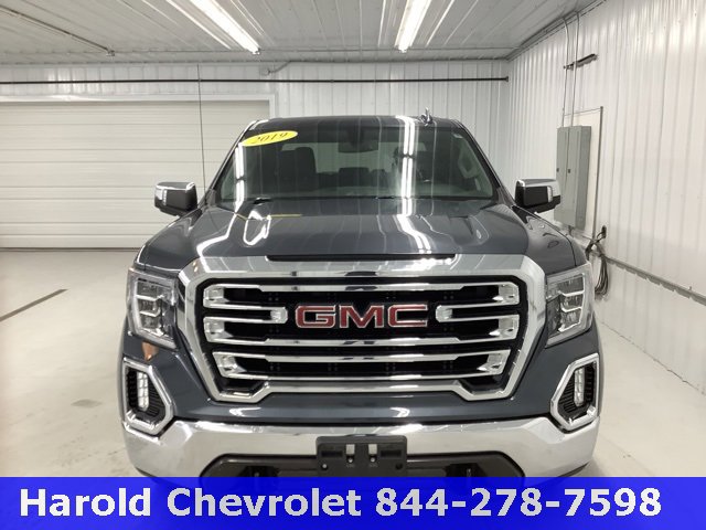 Used 2019 GMC Sierra 1500 SLT with VIN 1GTU9DED9KZ226563 for sale in Angola, IN
