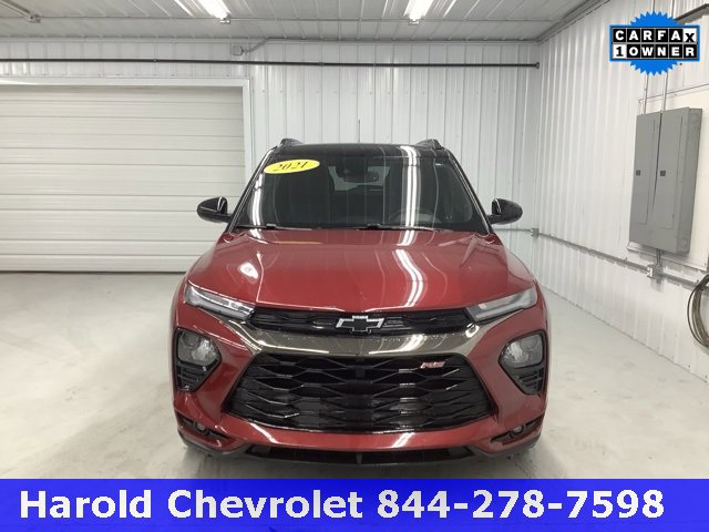 Used 2021 Chevrolet Trailblazer RS with VIN KL79MTSL3MB112593 for sale in Angola, IN