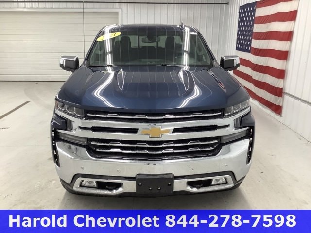 Used 2021 Chevrolet Silverado 1500 LTZ with VIN 1GCUYGED8MZ421576 for sale in Angola, IN