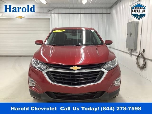 Used 2020 Chevrolet Equinox LT with VIN 3GNAXJEV0LS579361 for sale in Angola, IN