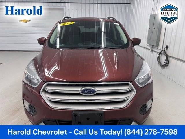 Used 2018 Ford Escape SE with VIN 1FMCU9GD3JUB91952 for sale in Angola, IN