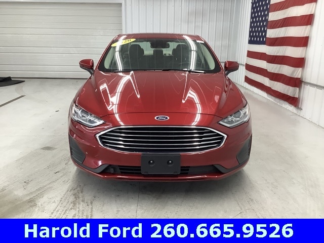 Used 2020 Ford Fusion Hybrid SE with VIN 3FA6P0LU6LR231063 for sale in Angola, IN