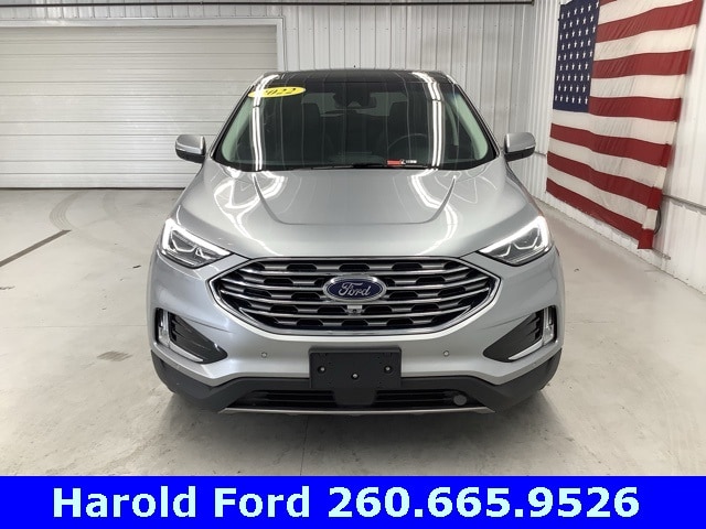 Used 2022 Ford Edge Titanium with VIN 2FMPK4K9XNBA67752 for sale in Angola, IN