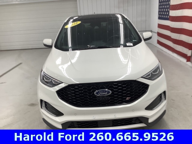 Used 2021 Ford Edge ST with VIN 2FMPK4AP1MBA29891 for sale in Angola, IN