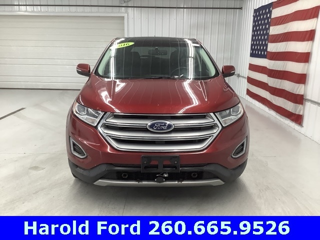 Used 2016 Ford Edge SEL with VIN 2FMPK3J83GBB27232 for sale in Angola, IN