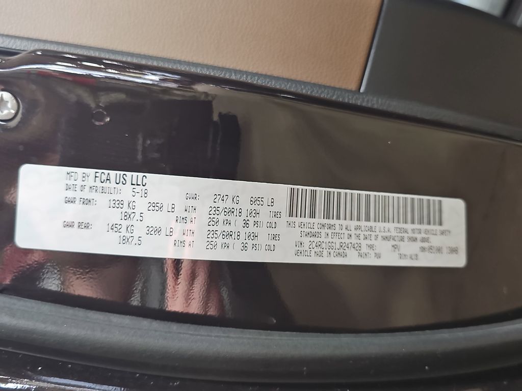 2018 CHRYSLER PACIFICA - Image 36