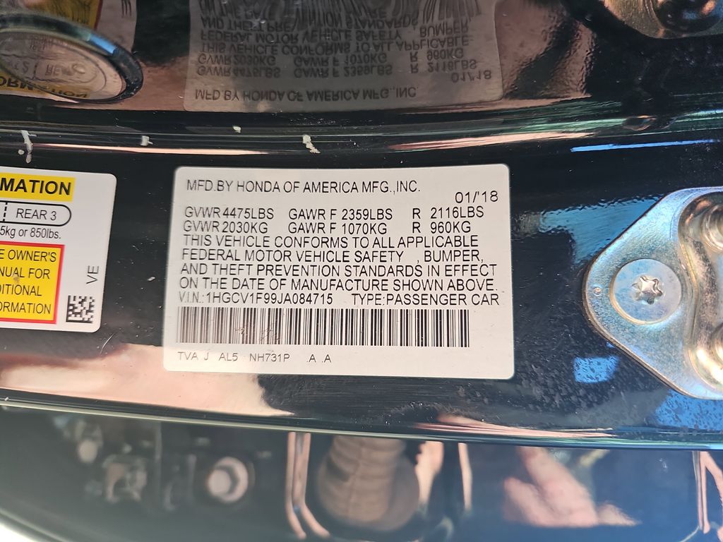 2018 HONDA ACCORD - Image 35