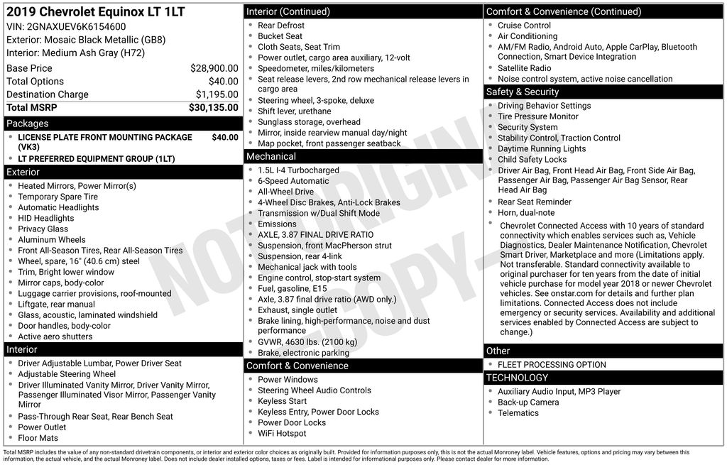 2019 CHEVROLET EQUINOX - Image 10