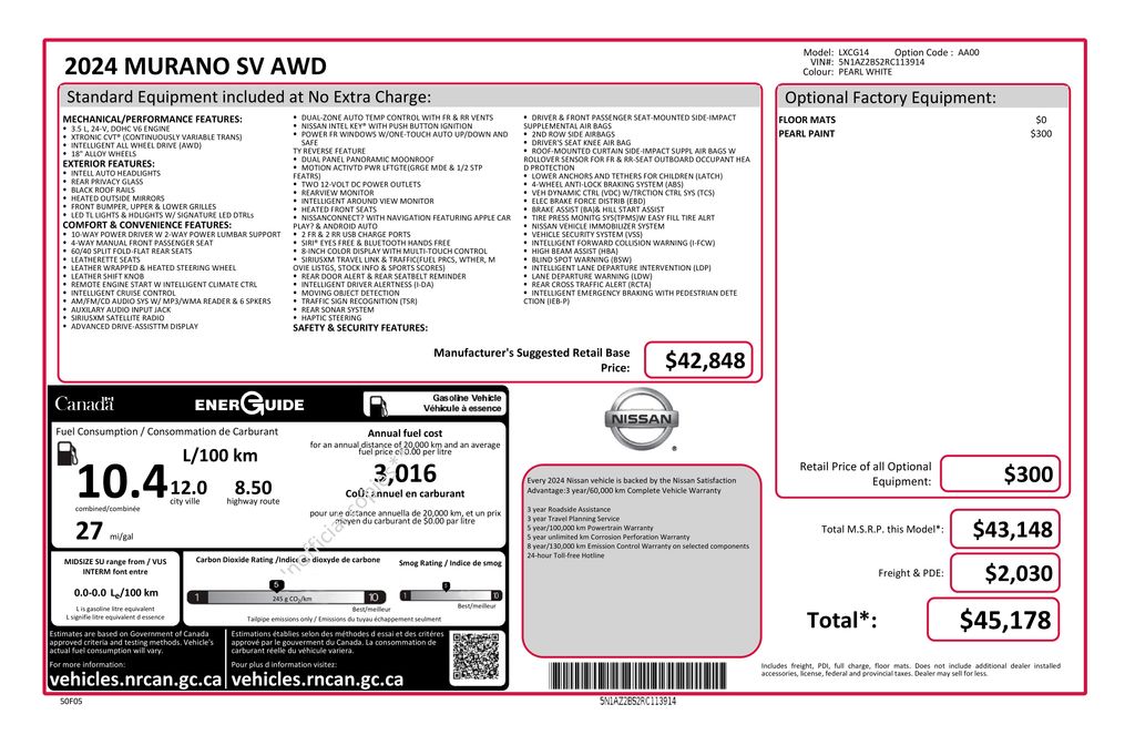 2024 NISSAN MURANO - Image 29