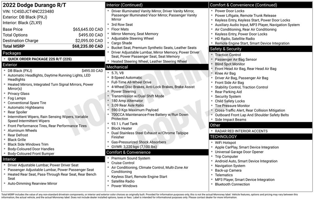 2022 DODGE DURANGO - Image 31