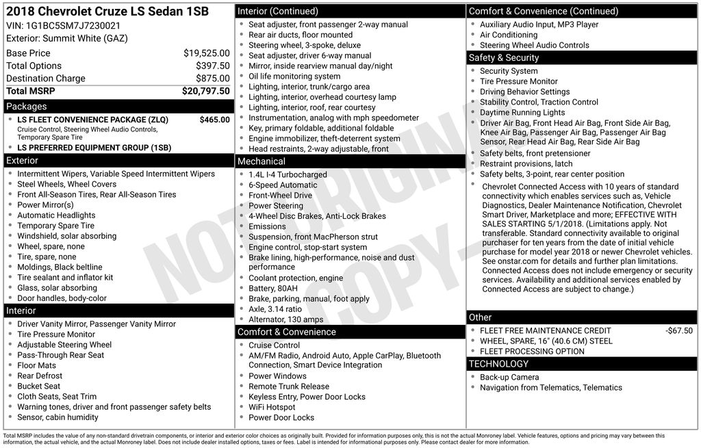 2018 CHEVROLET CRUZE - Image 37