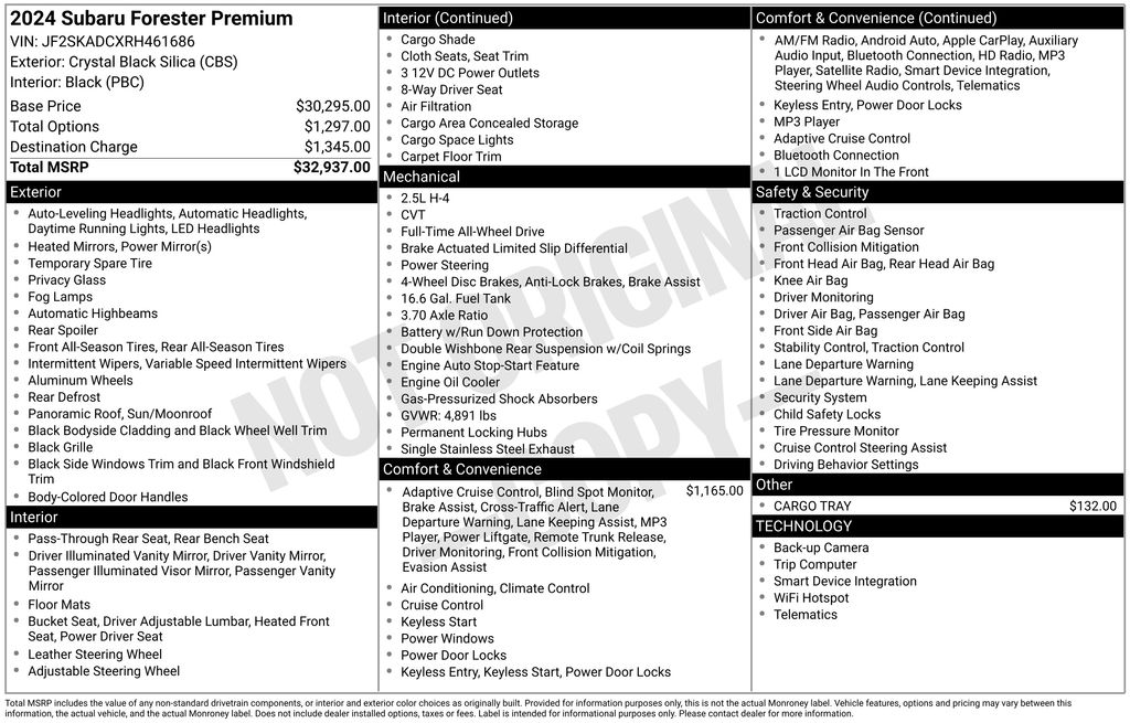 2024 SUBARU FORESTER - Image 34