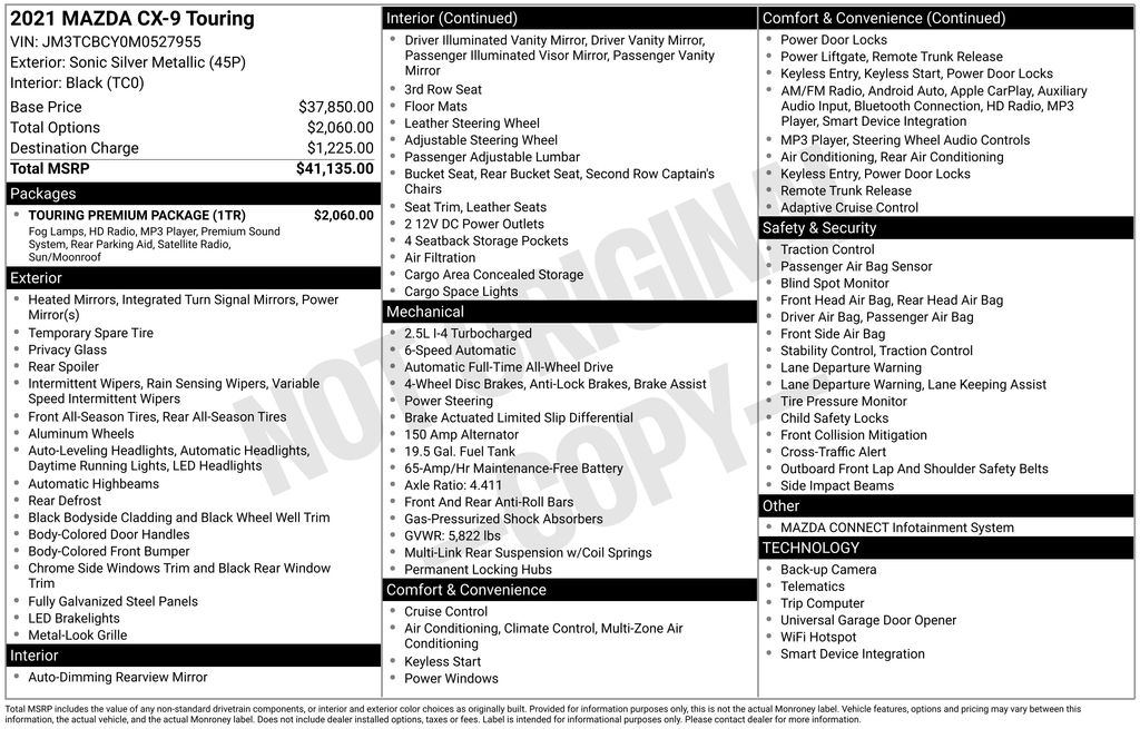 2021 MAZDA CX-9 - Image 10