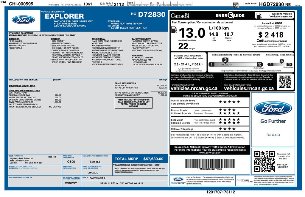 2017 FORD EXPLORER - Image 10