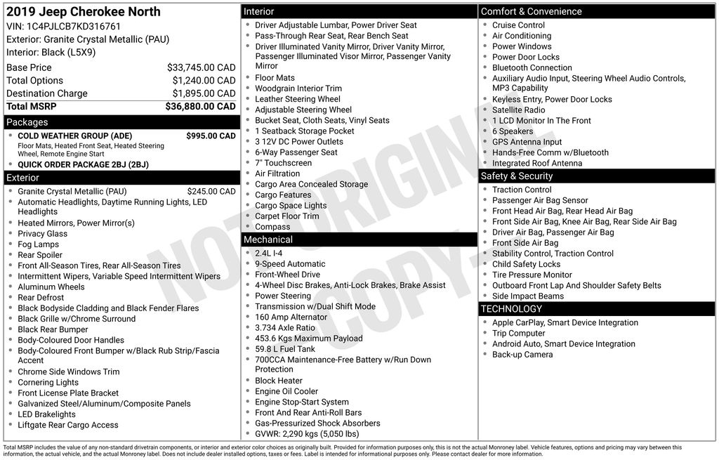 2019 JEEP CHEROKEE - Image 33