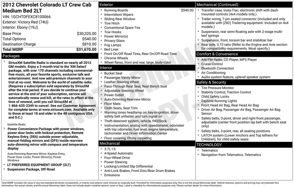 2012 CHEVROLET COLORADO - Image 29