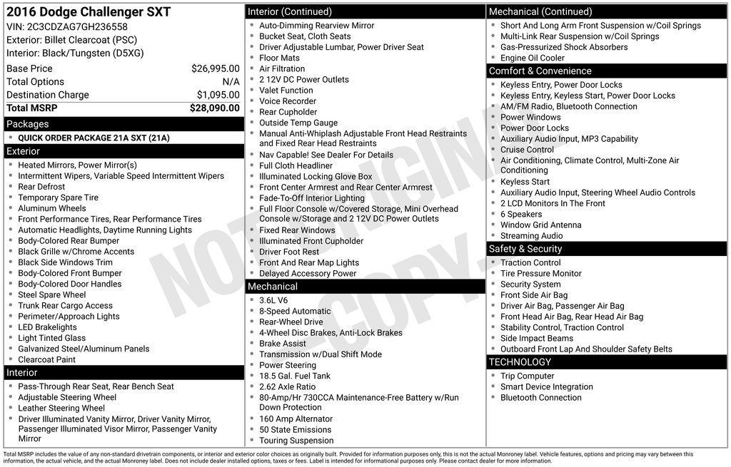 2016 DODGE CHALLENGER - Image 24