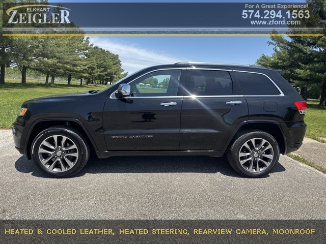 Used 2017 Jeep Grand Cherokee Overland with VIN 1C4RJFCT0HC801261 for sale in Elkhart, IN