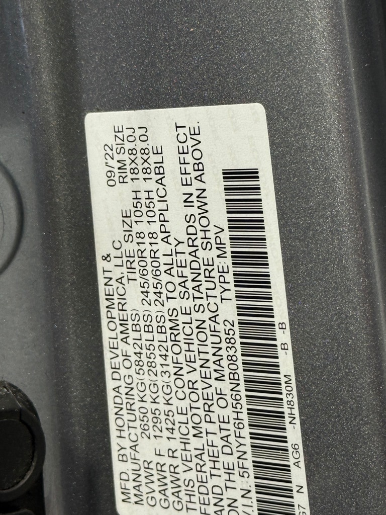 2022 HONDA PILOT - Image 33