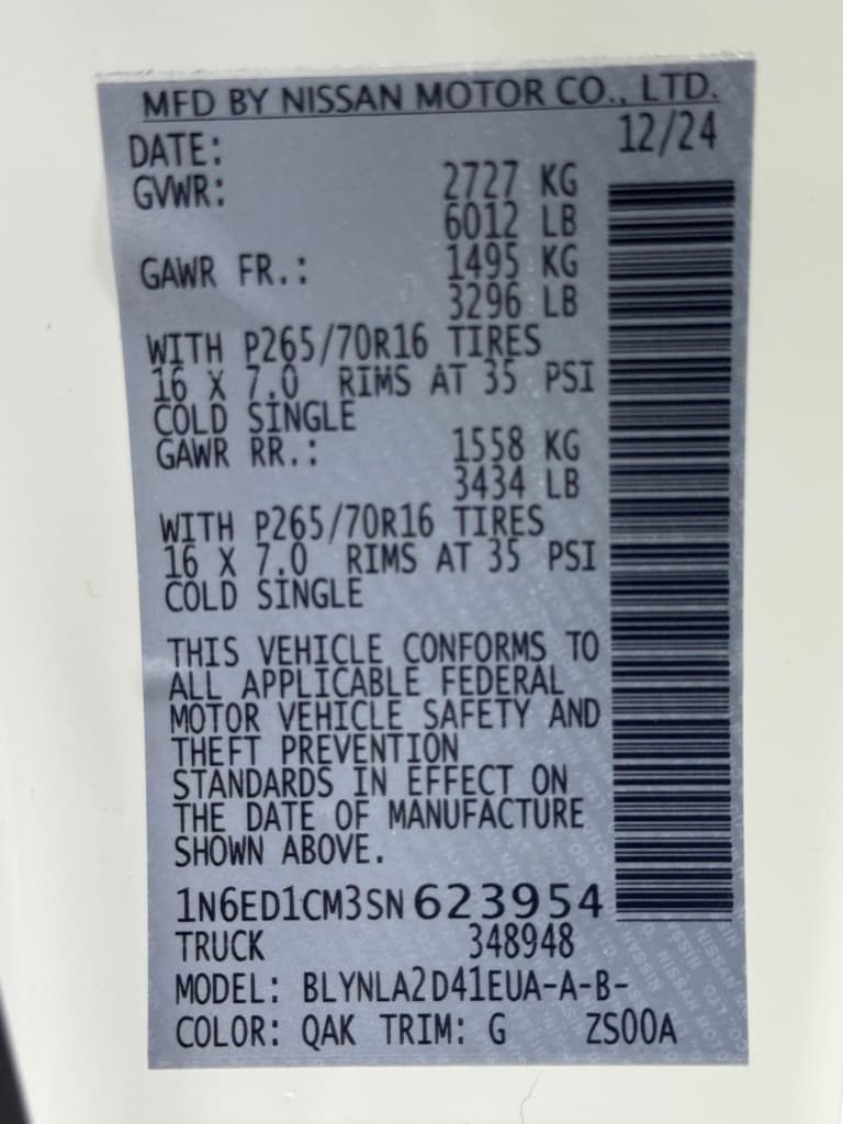 2025 NISSAN FRONTIER - Image 29