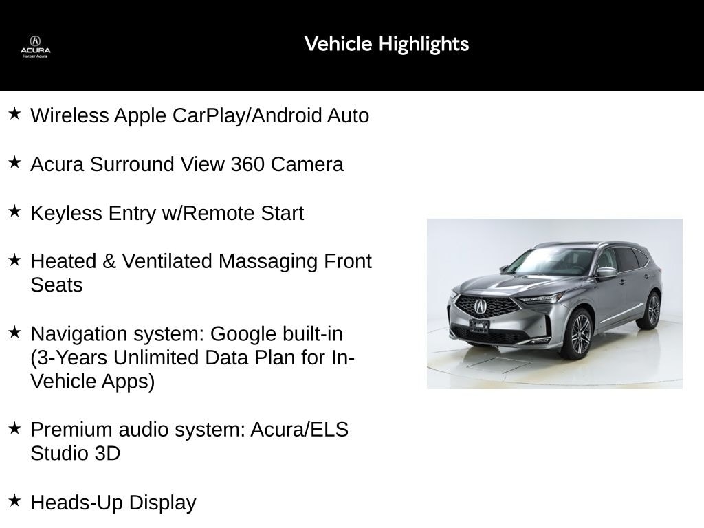 Certified 2025 Acura MDX Advance Package SH-AWD SUV