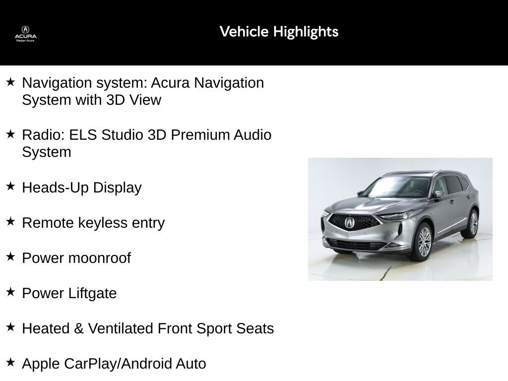 Certified 2023 Acura MDX Advance SH-AWD SUV