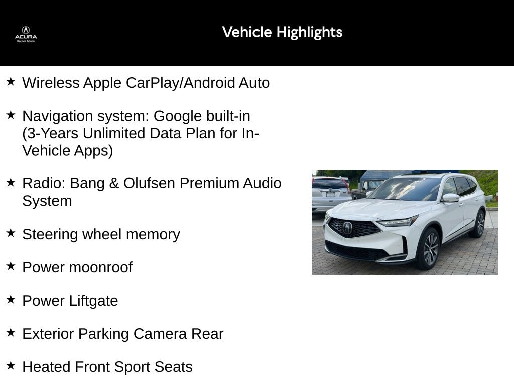 Certified 2025 Acura MDX Technology Package SUV