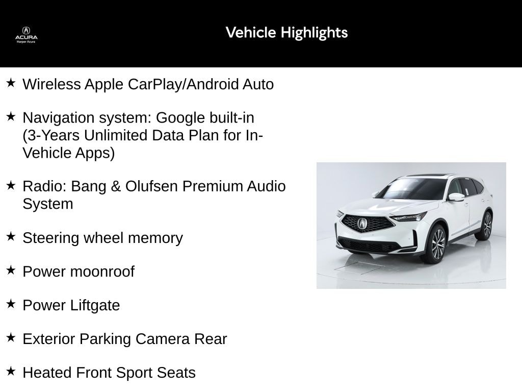 Certified 2025 Acura MDX Technology Package SUV