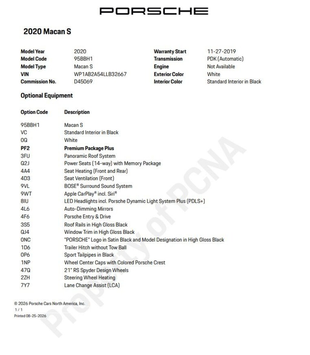 Used 2020 Porsche Macan S SUV