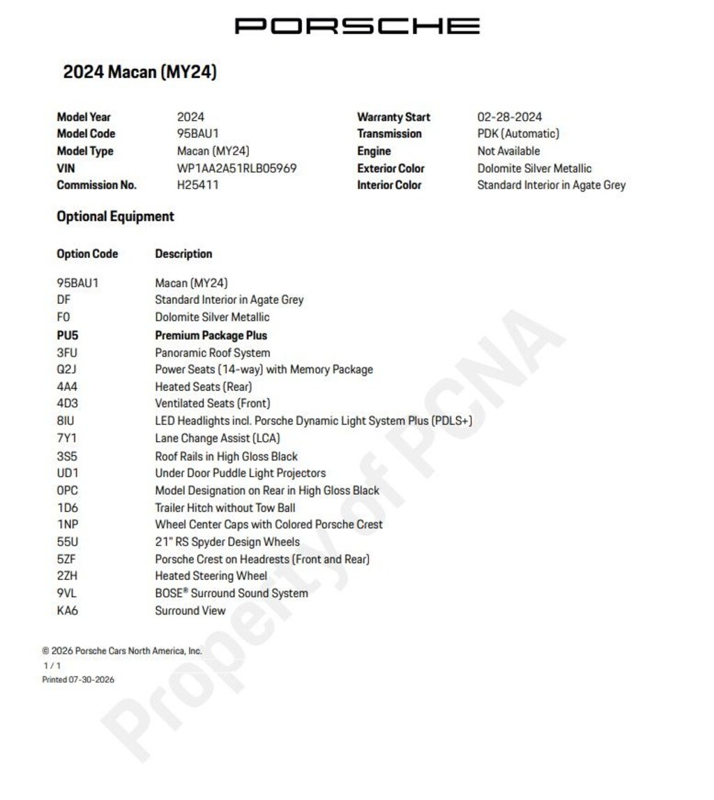 Certified 2024 Porsche Macan SUV