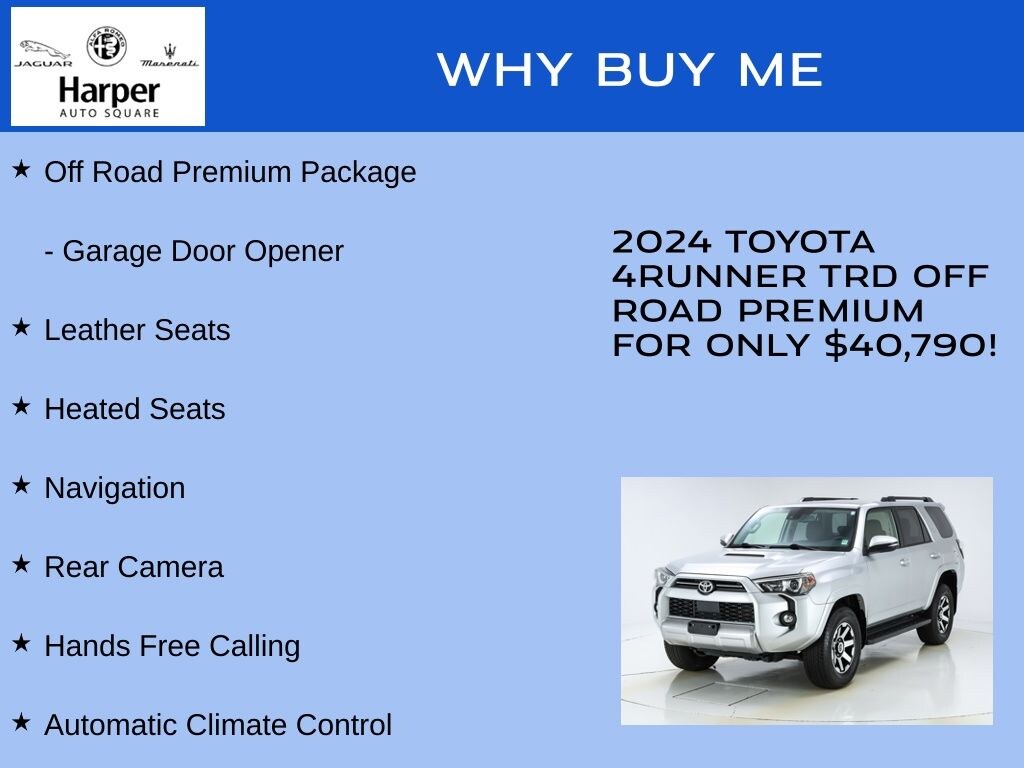 Used 2024 Toyota 4Runner TRD Off Road Premium SUV
