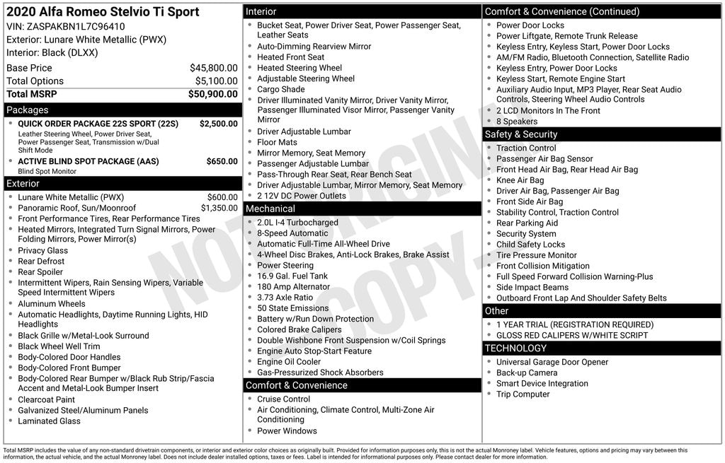 Used 2020 Alfa Romeo Stelvio Ti SUV