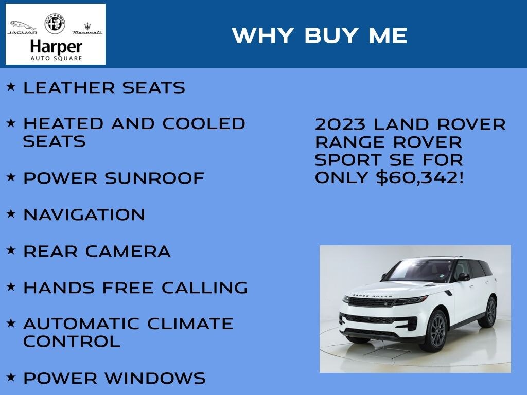 Used 2023 Land Rover Range Rover Sport SE SUV