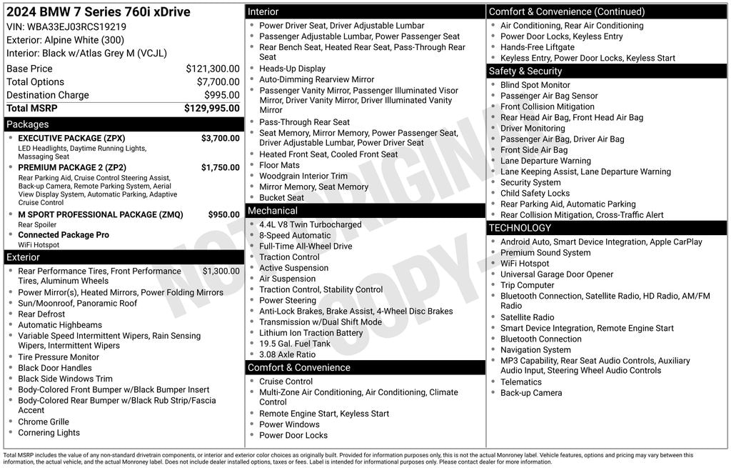 Used 2024 BMW 760i xDrive Sedan
