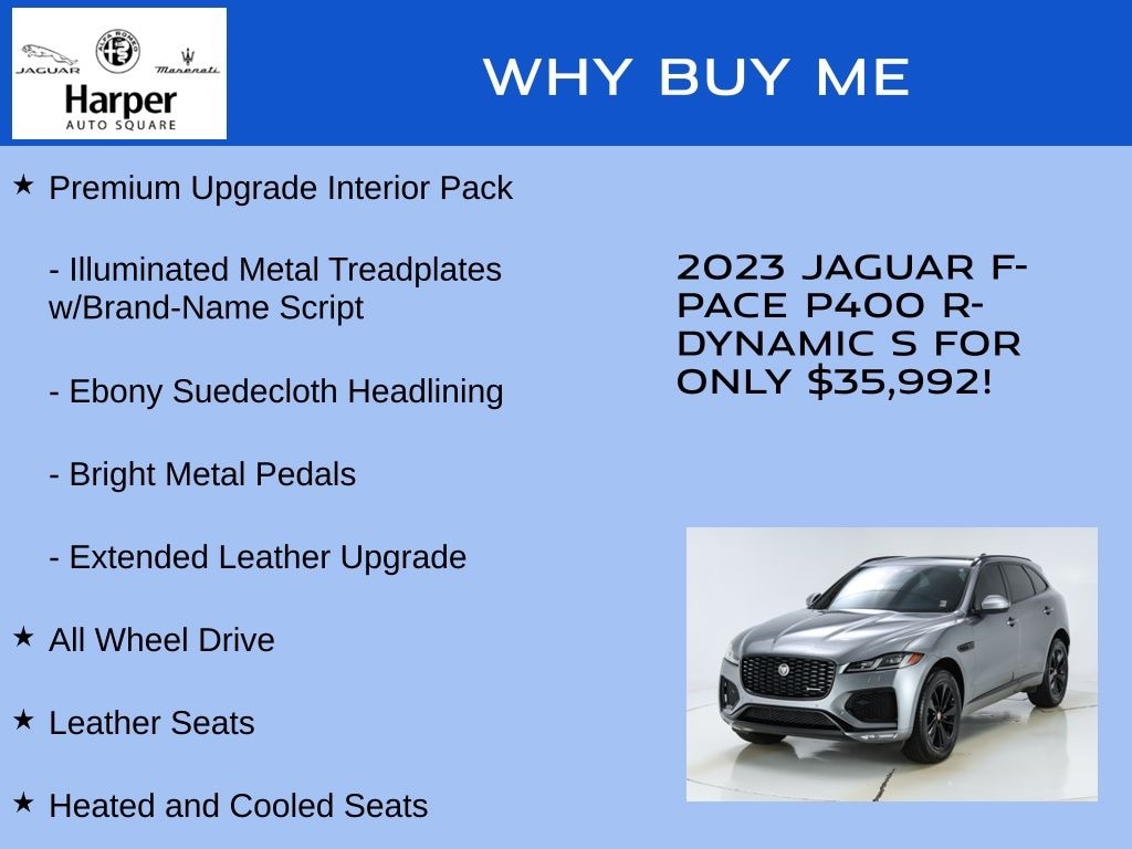Used 2023 Jaguar F-PACE P400 R-Dynamic S SUV