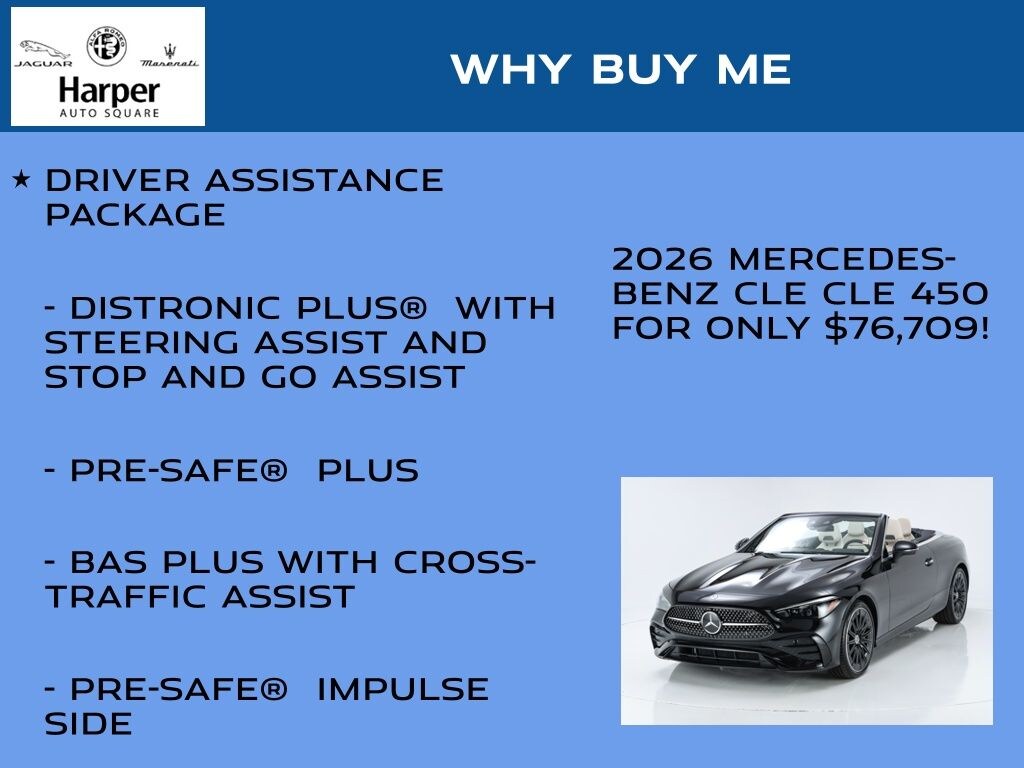 Used 2026 Mercedes-Benz CLE 450 4MATIC Convertible