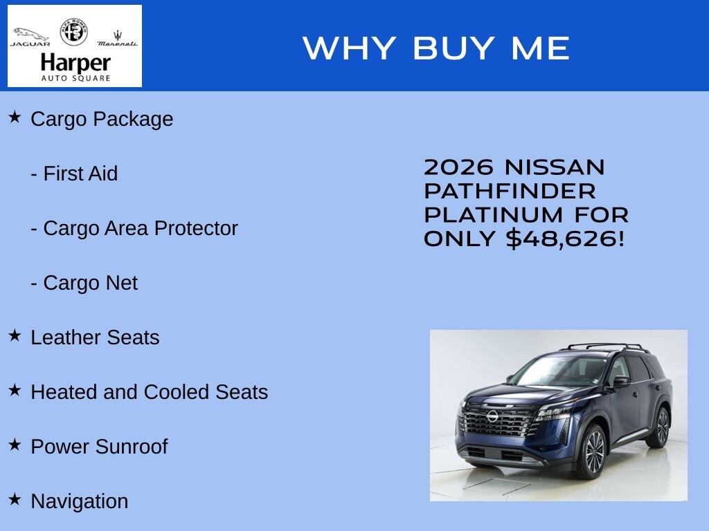 Used 2026 Nissan Pathfinder Platinum SUV