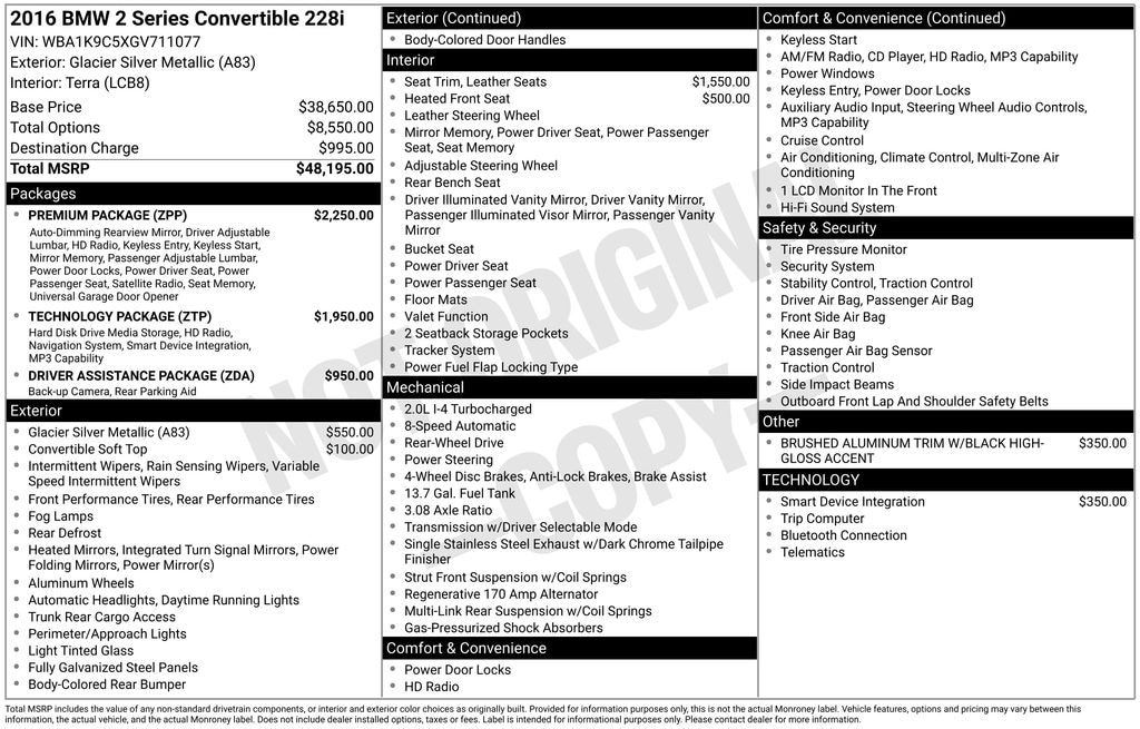 Used 2016 BMW 228i Convertible