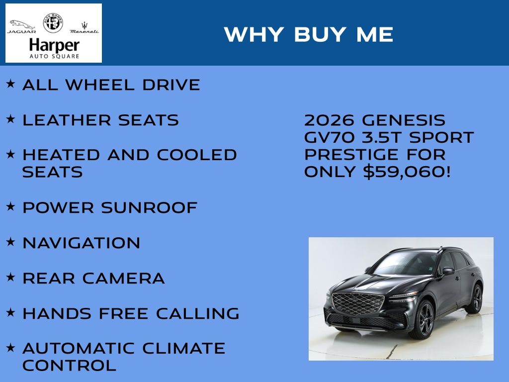 2026 GENESIS GV70 Sport Prestige - Photo 6