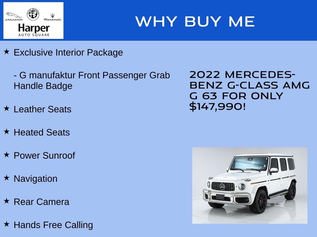 Used 2022 Mercedes-Benz AMG G 63 4MATIC SUV