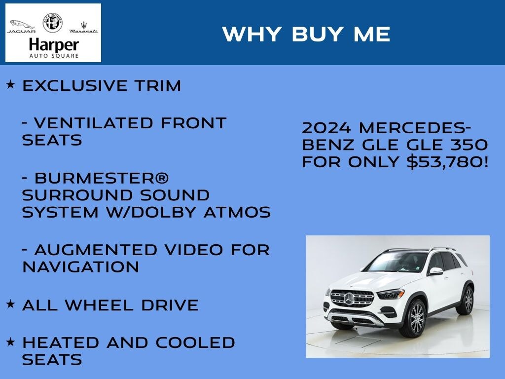Used 2024 Mercedes-Benz GLE 350 4MATIC SUV